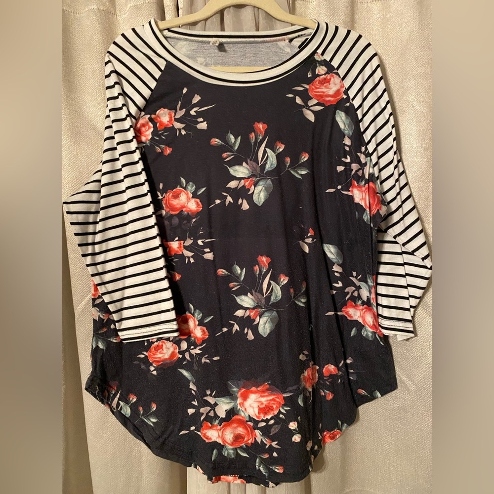 Black and white with roses